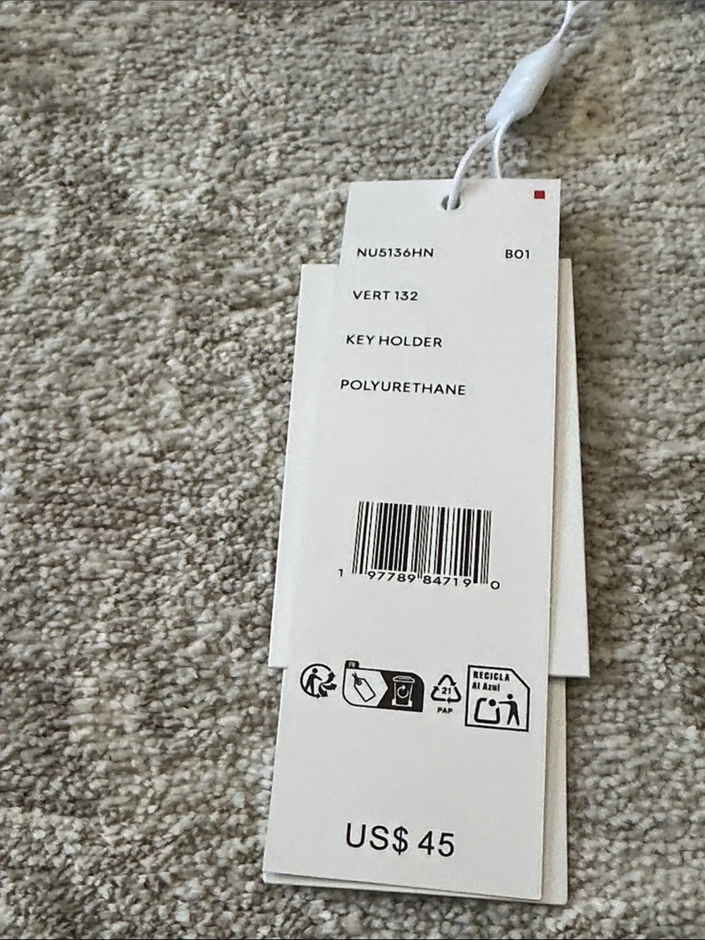 Lacoste Green Crocodile Key Ring. NWT’s.